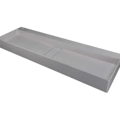 Lavabo da appoggio ceramica Placetas Idrostile 400x150 mm Grigio met