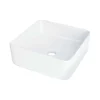 Lavabo da appoggio ceramica Segundo Frente Idrostile 345x120 mm Bianco