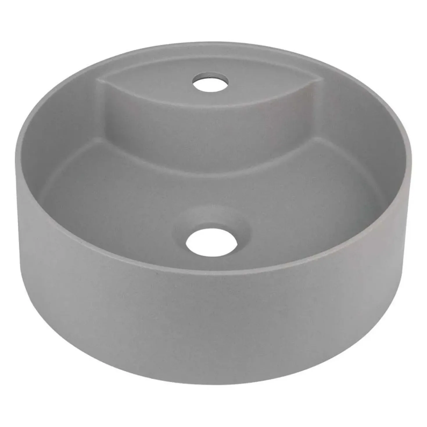 Lavabo da appoggio granito Limonar Idrostile foro rubinetto Grigio met