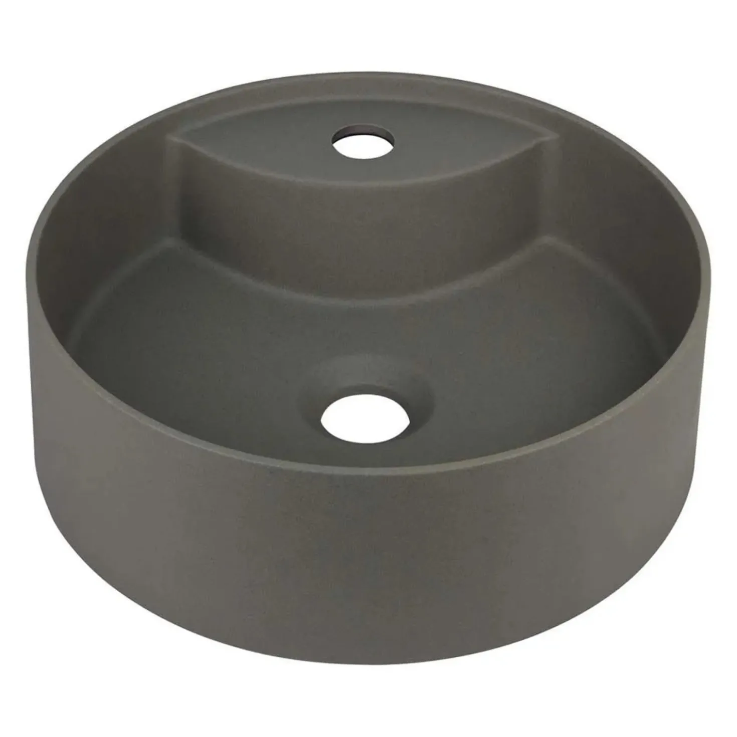 Lavabo da appoggio granito Limonar Idrostile foro rubinetto antracite met