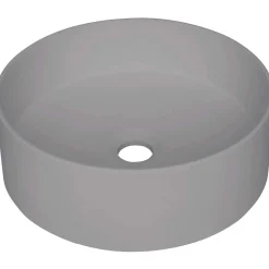 Lavabo da appoggio granito Limonar Idrostile 360x120 mm Grigio met