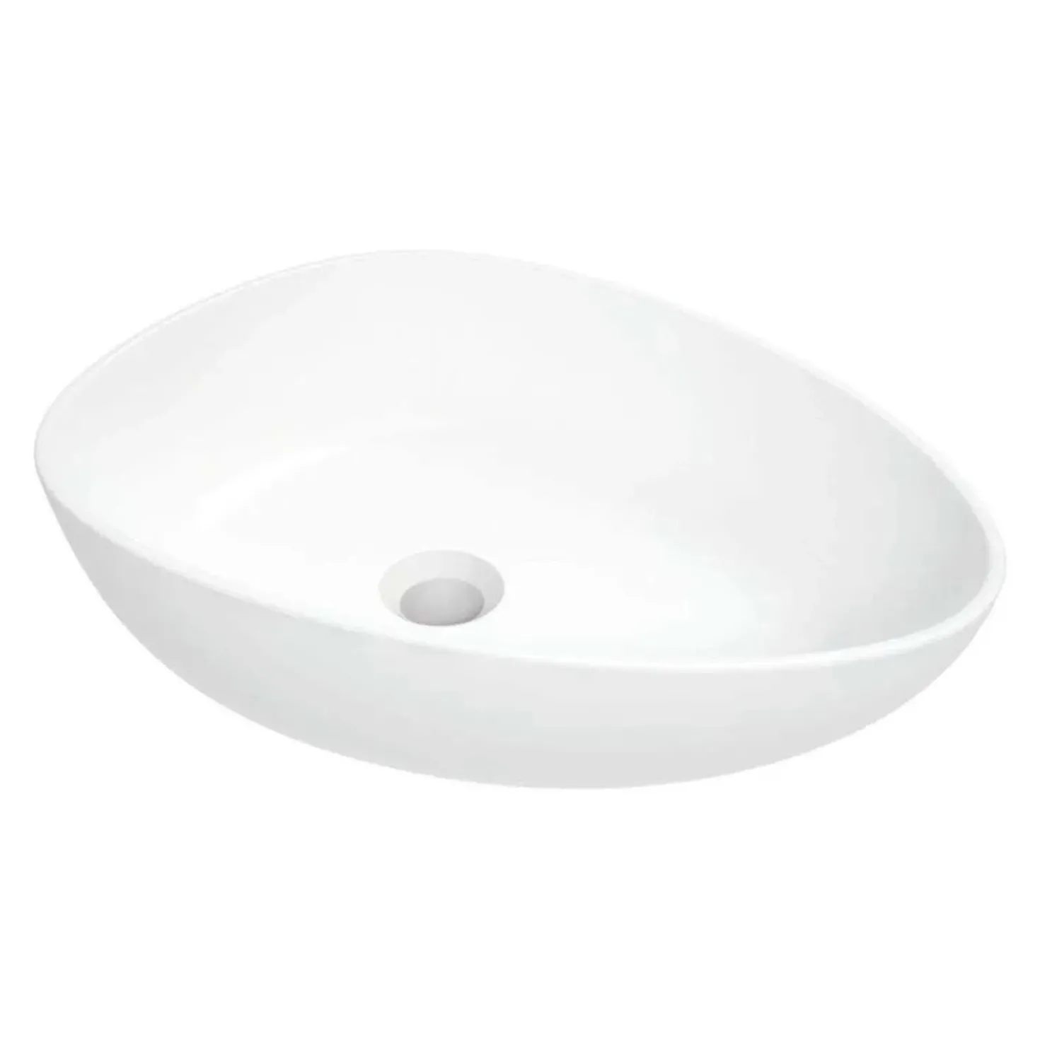 Lavabo da appoggio Idrostile 350x140 mm bianco