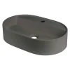Lavabo da appoggio ovale Limonar Idrostile copripiletta 400x120 mm nero