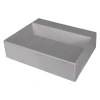 Lavabo da appoggio rettangolare Puerto Padre Idrostile foro rubinetto Grigio met