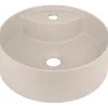 Lavabo da appoggio rotondo Limonar Idrostile Beige