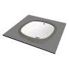 Lavabo da incasso ceramica Batabanó Idrostile 380x192 mm Bianco