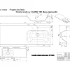 Lavabo da incasso con vasca a destra 121x46 cm mineralmarmo bianco