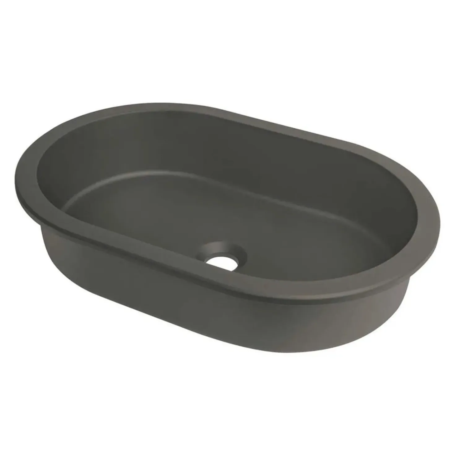 Lavabo da incasso granito Limonar Idrostile 390x145 mm Antracite metallizzato