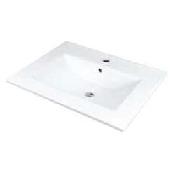 Lavabo da incasso Idrostile basetta rubinetteria 465x160 mm
