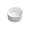 Lavabo d`appoggio Nordic bianco opaco 400x400x180 mm