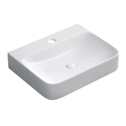 Lavabo d`appoggio Nordic bianco opaco 600x470x135 mm