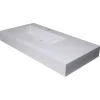 Lavabo effetto pietra Oslo 90 cm versione sinistra