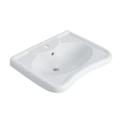 Lavabo ergonomico per bagni disabili 68x52 cm bianco