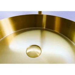 Lavabo in acciaio inox Foyer oro