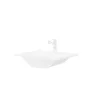 Lavabo in ceramica Slim 60 cm bianco