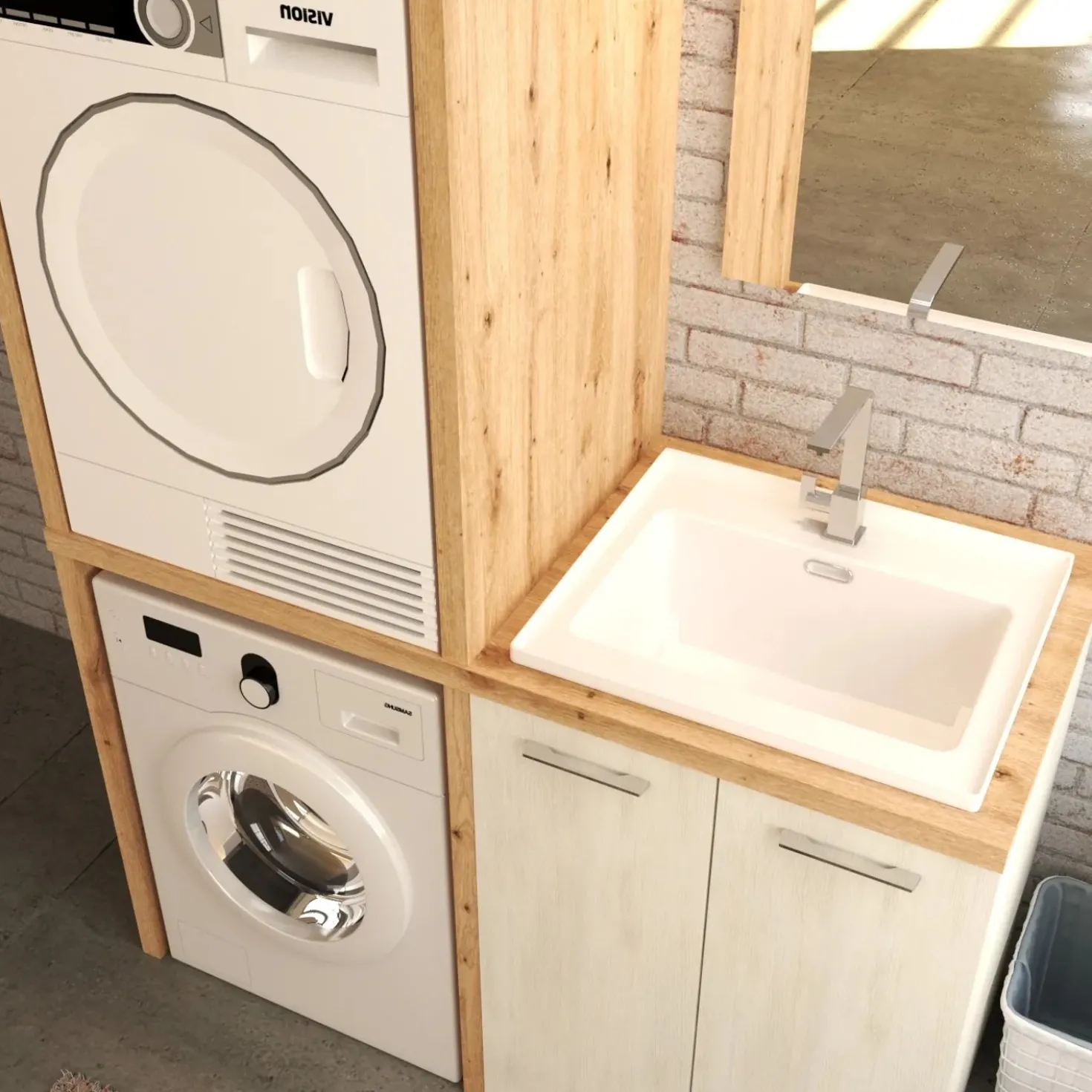 Lavabo in ceramica 70x51 cm