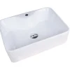 Lavabo rettangolare appoggio Lecce 48 cm x 38 cm x 13,5 cm