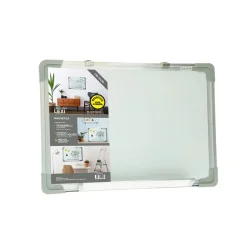 Lavagna magnetica con cornice in metallo 45x30 cm