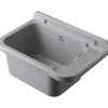 Lavandino da garage e giardino 50 cm colore grigio mineral