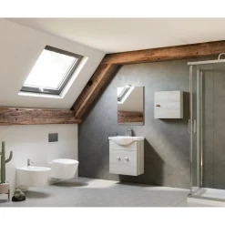 Lavatoio ceramica 65 cm bianco