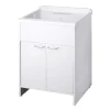 Lavatoio per esterni con ante bianco 60x50 cm