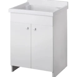 Lavatoio per interni con vasca in ceramica