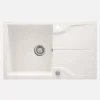 Lavello 1 vasca con gocciolatoio rett Idrostile Florida 490x194 mm Alabastro