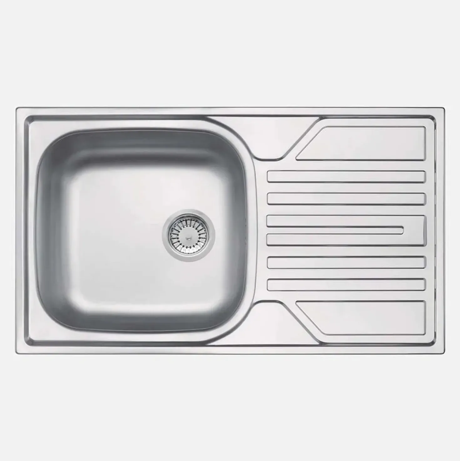 Lavello 1 vasca con gocciolatoio Idrostile Gibara satinato