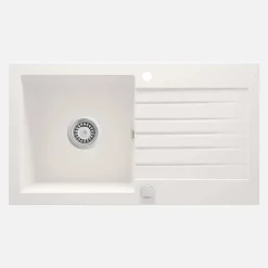 Lavello 1 vasca con gocciolatoio Idrostile Martí 440x160 mm alabastro