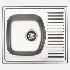 Lavello 1 vasca con gocciolatoio Idrostile Jatibonico 510x150 mm satinato