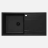 Lavello 1 vasca con gocciolatoio Idrostile Güines 520x203 mm nero