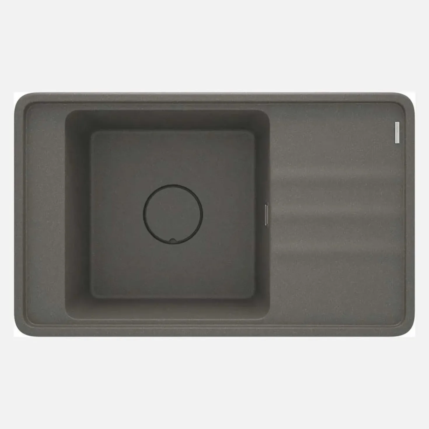 Lavello 1 vasca con gocciolatoio Idrostile Varadero 500x229 mm Antracite Met