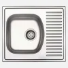 Lavello 1 vasca con gocciolatoio Idrostile Jatibonico 510x150 mm acciaio inox