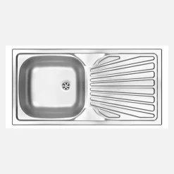 Lavello 1 vasca con gocciolatoio Idrostile Jatibonico 435x160 mm satinato