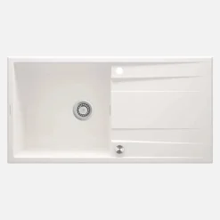 Lavello 1 vasca con gocciolatoio Idrostile Güines 520x203 mm alabastro