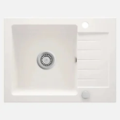 Lavello 1 vasca con gocciolatoio Idrostile Martí 440x164 mm alabastro
