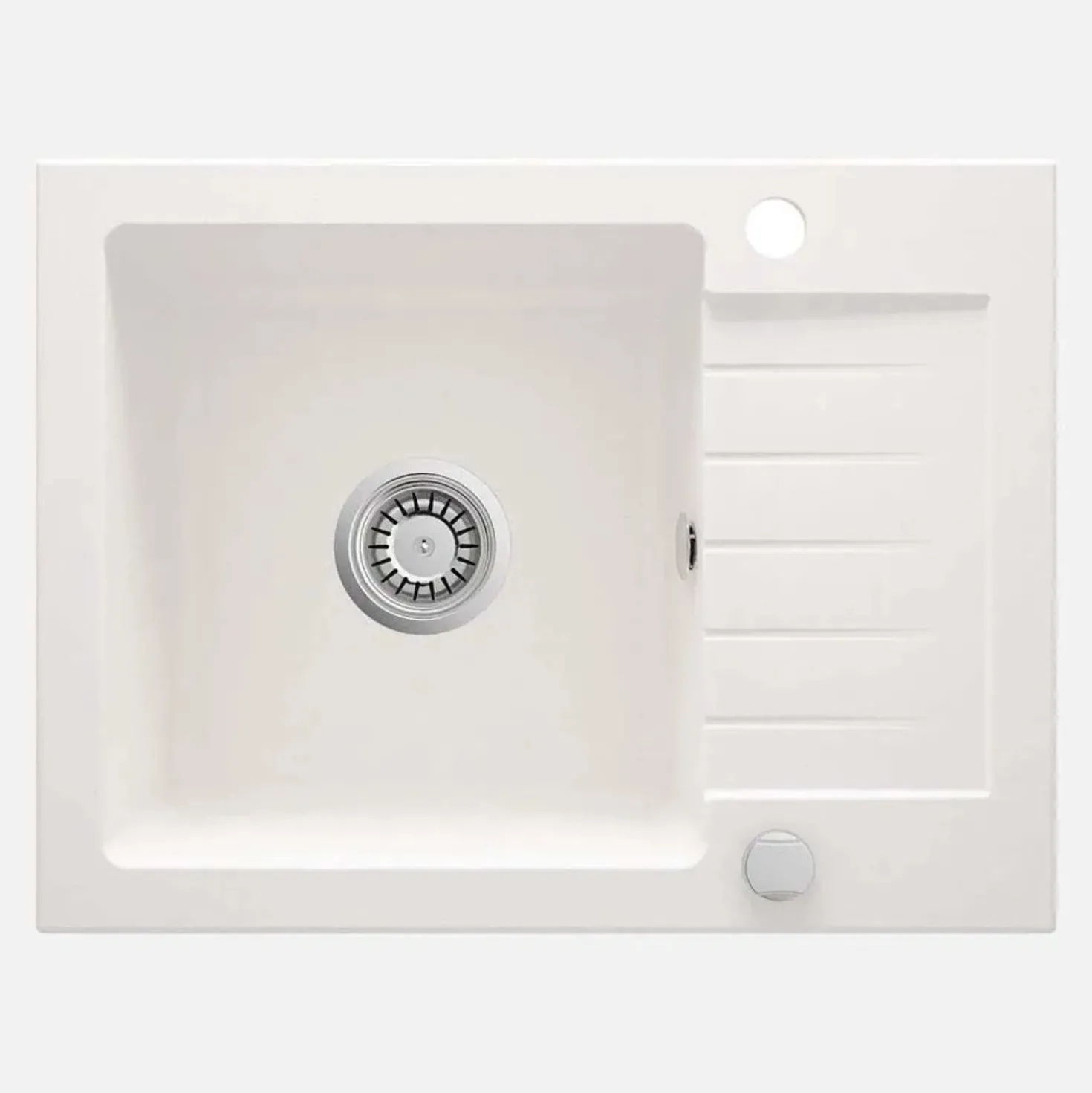 Lavello 1 vasca con gocciolatoio Idrostile Martí 440x164 mm alabastro