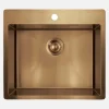 Lavello 1 vasca forma 2 Idrostile Ciego de Ávila 505x200 mm bronzo spazz