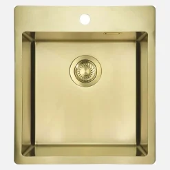 Lavello 1 vasca forma vert Idrostile Ciego de Ávila 505x200 mm oro spaz