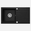 Lavello 1 vasca gocciolatoio Idrostile Martí 440x160 mm Nero
