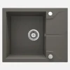 Lavello 1 vasca gocciolatoio Idrostile Florida sifone 490x194 mm Antracite Met
