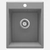 Lavello 1 vasca Idrostile Güines 500x210 mm grigio metallizzato