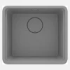 Lavello 1 vasca Idrostile Varadero 450x230 mm grigio metallizzato