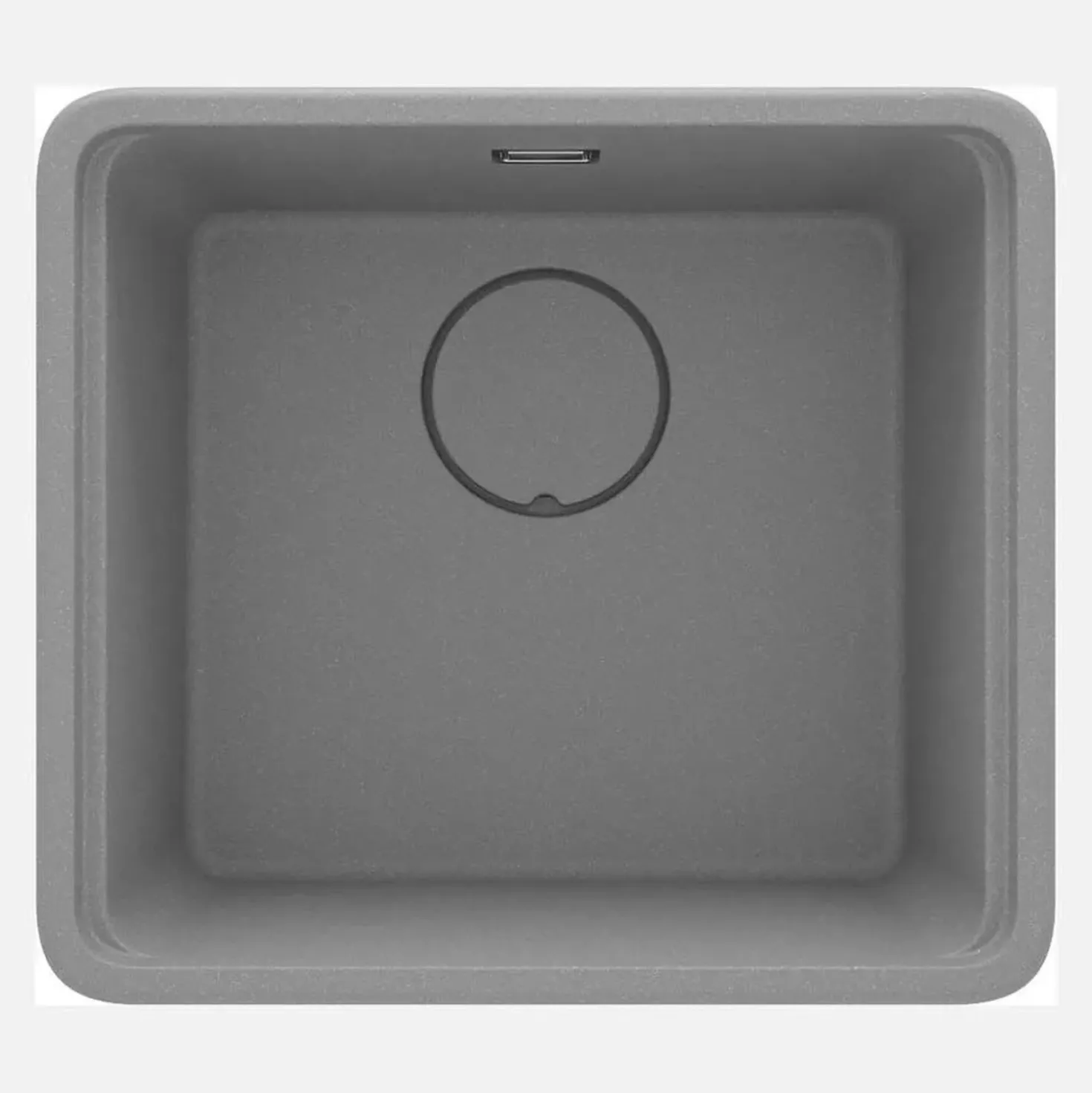 Lavello 1 vasca Idrostile Varadero 450x230 mm grigio metallizzato