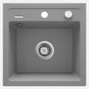 Lavello 1 vasca Idrostile Martí 440x184 mm grigio metallizzato