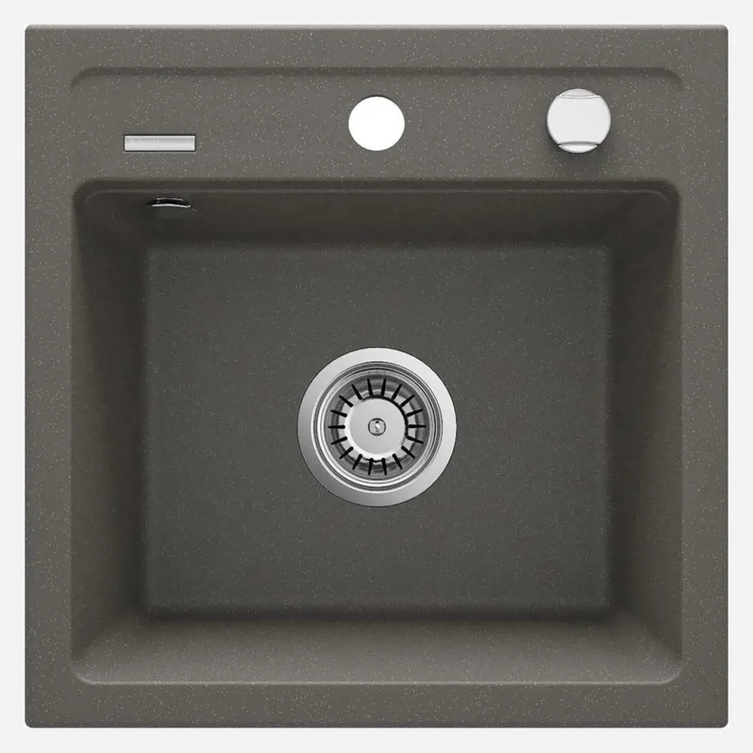 Lavello 1 vasca Idrostile Martí 440x184 mm Antracite metallizzato