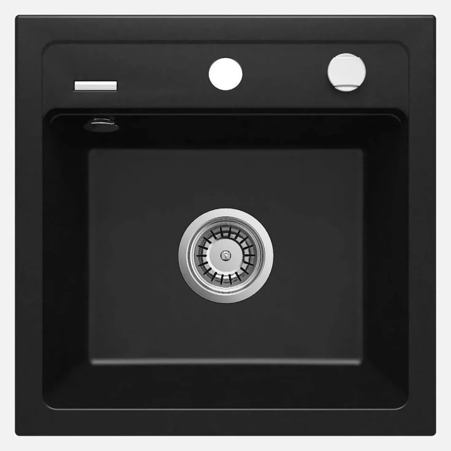 Lavello 1 vasca Idrostile Martí 440x184 mm Nero