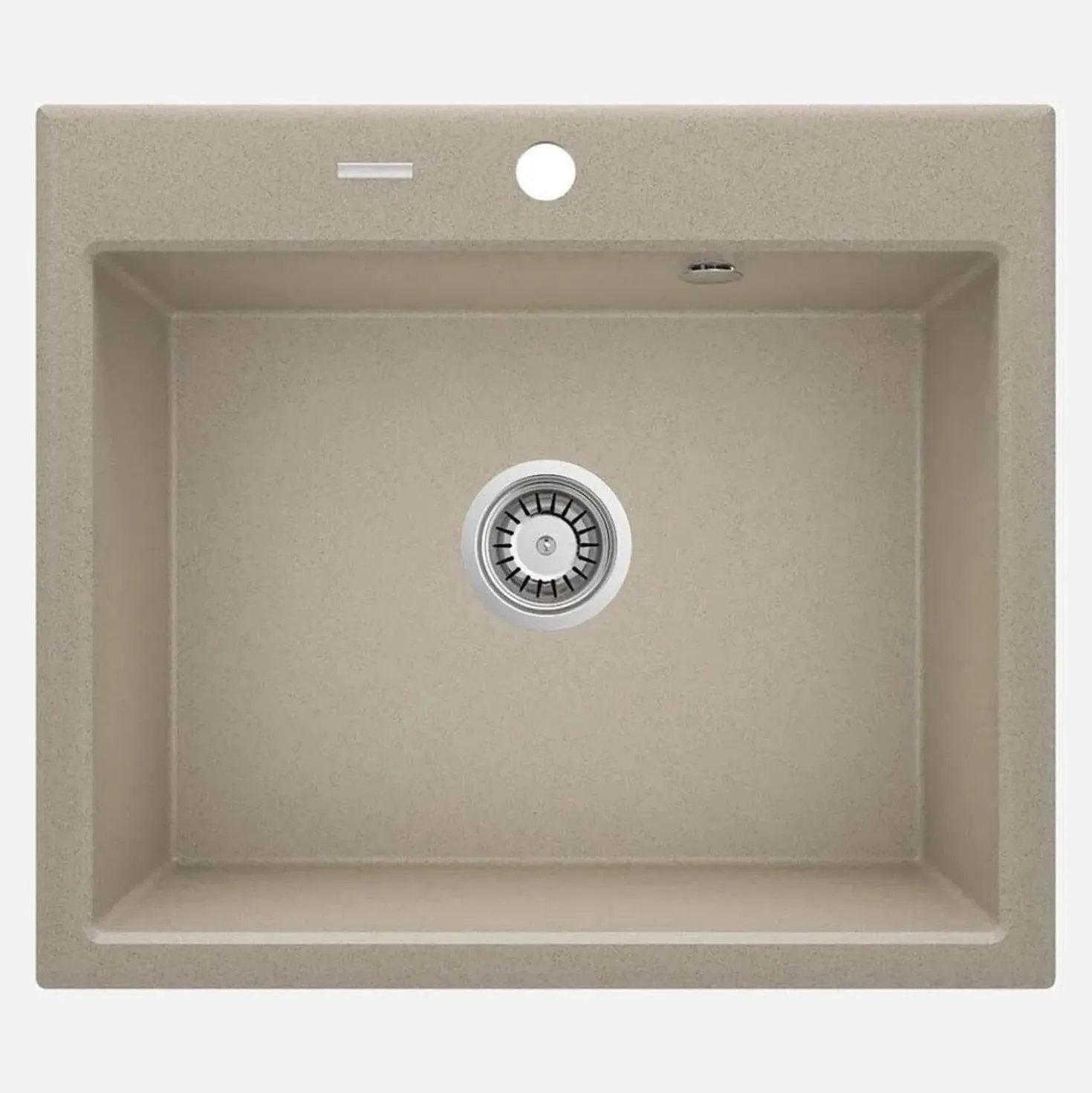Lavello 1 vasca Idrostile Florida sifone 520x210 mm sabbia