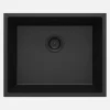 Lavello 1 vasca incasso Idrostile Colón forma oriz 440x200 mm Grafite Met