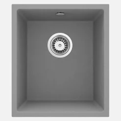 Lavello 1 vasca incasso Idrostile Colón 460x200 mm grigio metallizzato